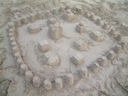 sand art, beach, sand castle, sand creation